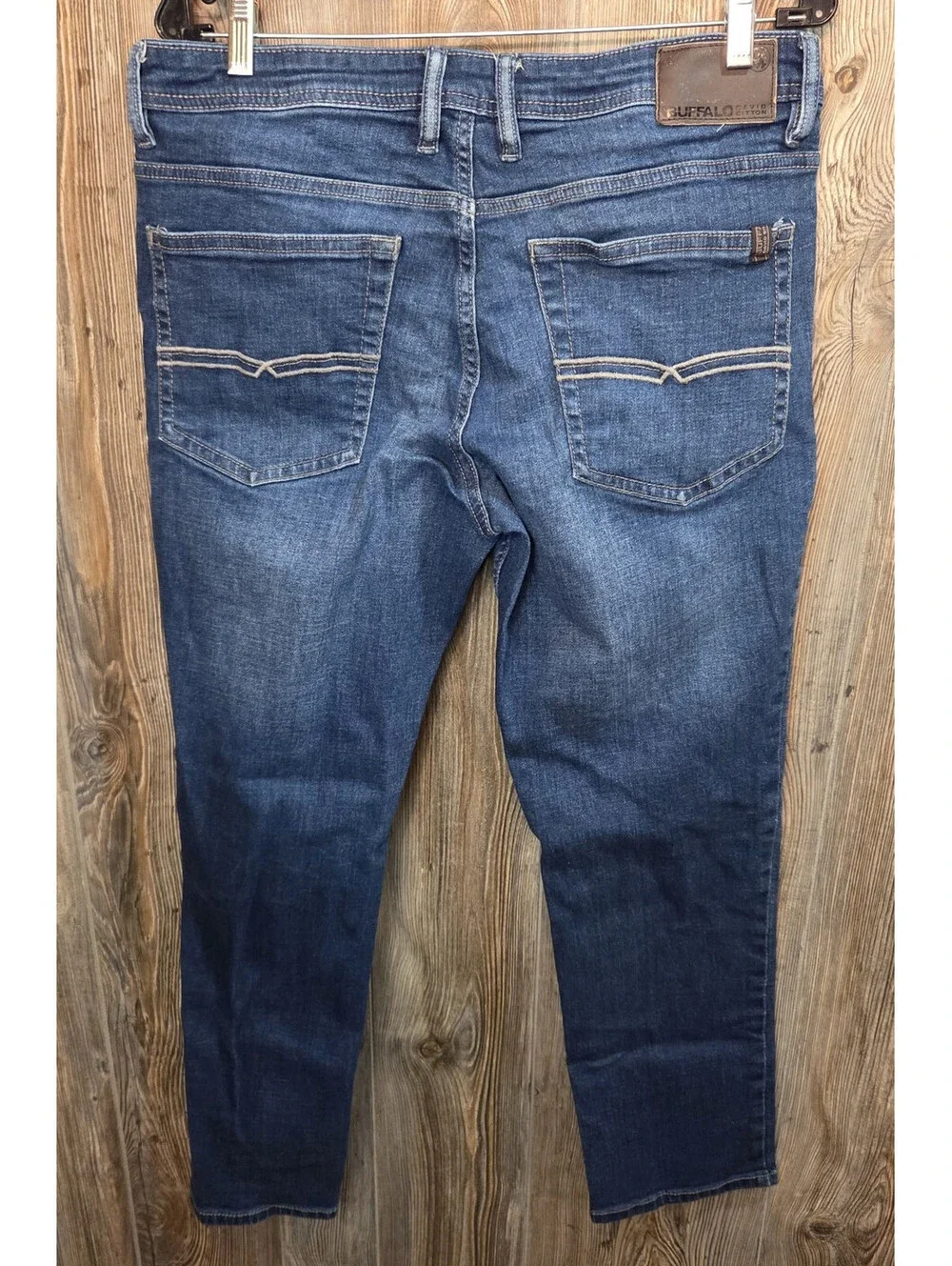 Buffalo by David Bitton Jackson Straight Stretch Denim Blue Jeans Size 34x32